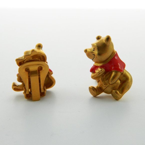 Vintage Winnie the Pooh Clip On Earrings - Picture 3 of 4